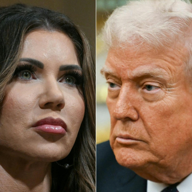 Kristi Noem i Donald Trump