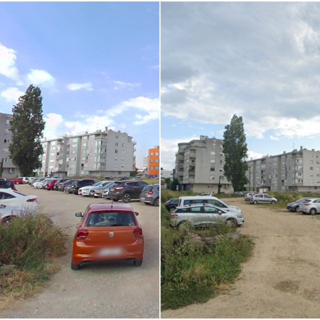 ”Divlje” parkiralište na Vrbiku, snimke iz 2025. i 2024. godine