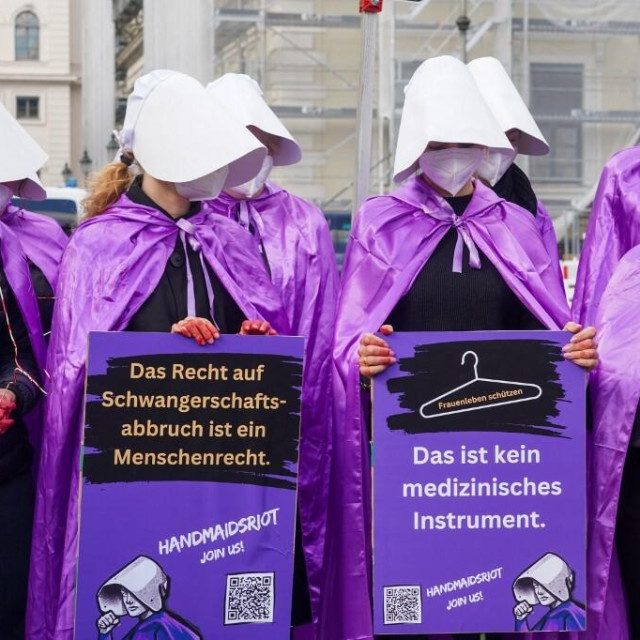 Inicijativa ”My Voice, My Choice” je nastala kao pokušaj da se osigura dostupnost pobačaja. Na slici: nedavni prosvjed aktivistica u Njemačkoj