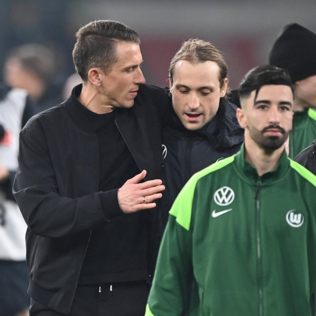 Lovro Majer i donedavni trener Wolfsburga Daniel Bauer