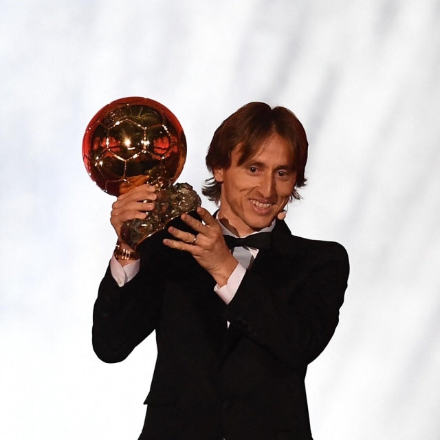 Luka Modrić sa Zlatnom loptom 2018. godine