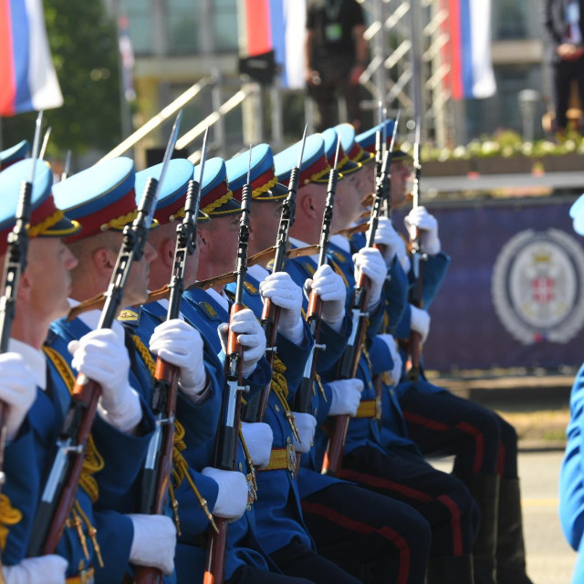 Prizor s vojne parade održane u Beogradu 2025. godine