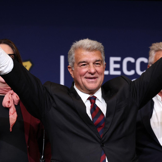 Joan Laporta slavi pobjedu na predsjedničkim izborima u Barceloni