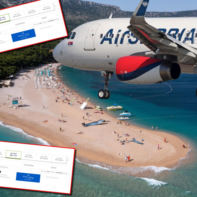Air Serbia na Braču
