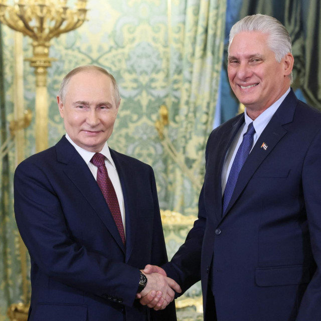 Ruski predsjednik Vladimir Putin i kubanski predsjednik Miguel Diaz-Canel