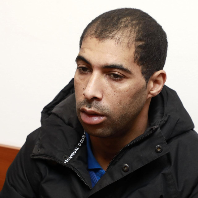 Hamza O. u sudnici Općinskog kaznenog suda u Zagrebu 
 
 