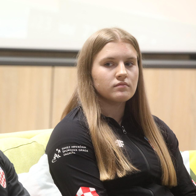 Trener Ivan Lončarić i Veronika Vilk