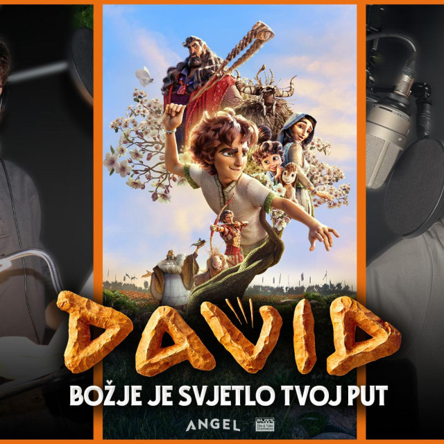 U kina stiže animirani film ”David”, Jakov Jozinović i Sergej Božić izvode pjesmu ”Božje je svjetlo tvoj put”