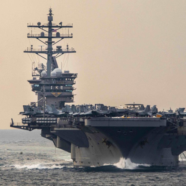 Ilustracija, američki nosač aviona USS Dwight D. Eisenhower tijekom misije u Zaljevu
