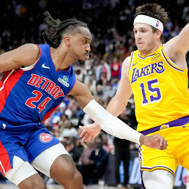 Austin Reaves nije mogao pronaći pravo rješenje za Danissa Jenkinsa, koji je vodio Detroit do velike pobjede