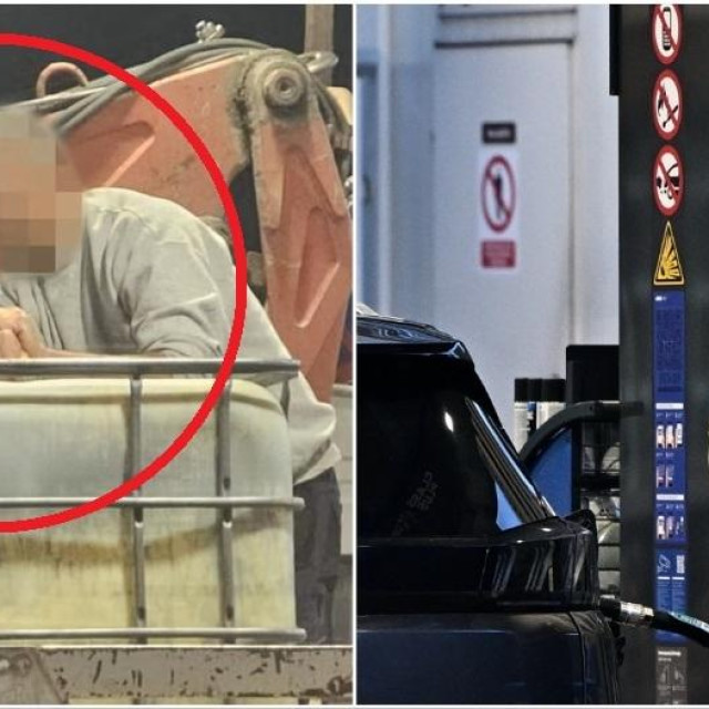 Jedan građanin u Kaštel Lukšiću napunio je na benzinskoj crpki i veliki spremnik za vodu; Prizor s benzinske postaje u Zagrebu 