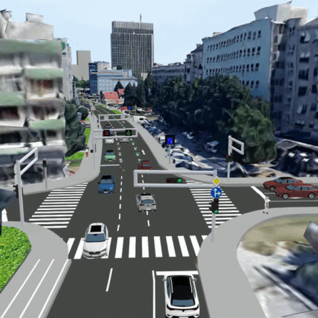 Vukovarska ulica u Zagrebu (animacija)