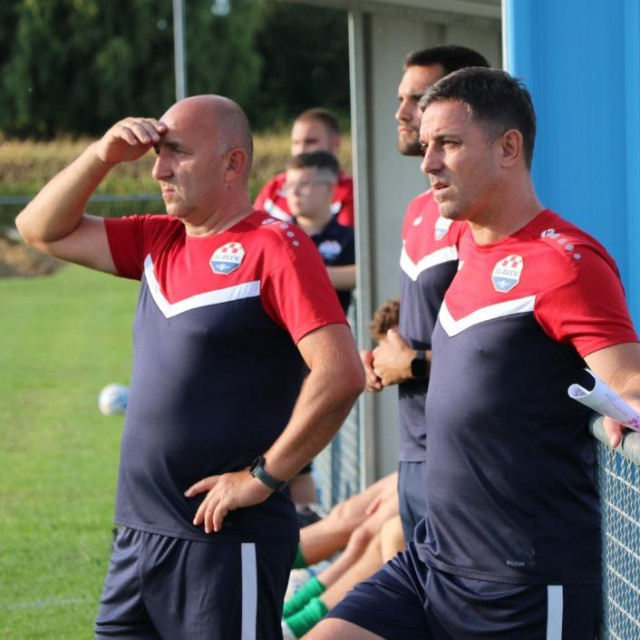 Trener Koprivnice Sergej Milivojević i pomoćni trener Kruno Lovrek