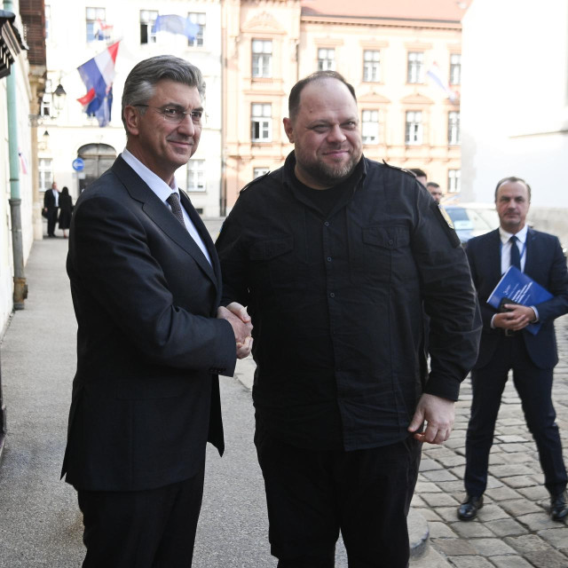Andrej Plenković i Ruslan Stefančuk
