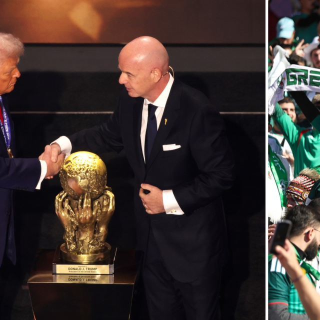 Donald Trump, Gianni Infantino, alžirski navijači