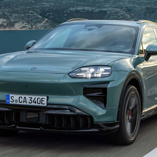 Porsche Cayenne Electric. ilustracija