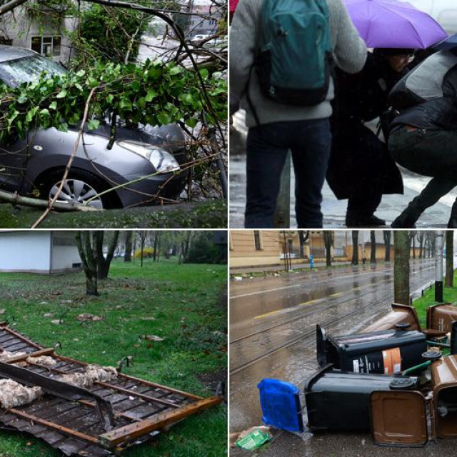 Nezapamćeno nevrijeme u Zagrebu ostavlja posljedice diljem grada