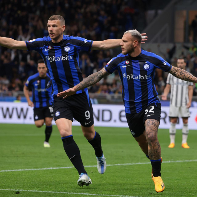 Federico Dimarco i Edin Džeko u dresu Intera