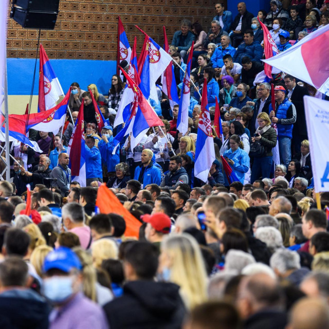 Vučićev miting u Beogradu