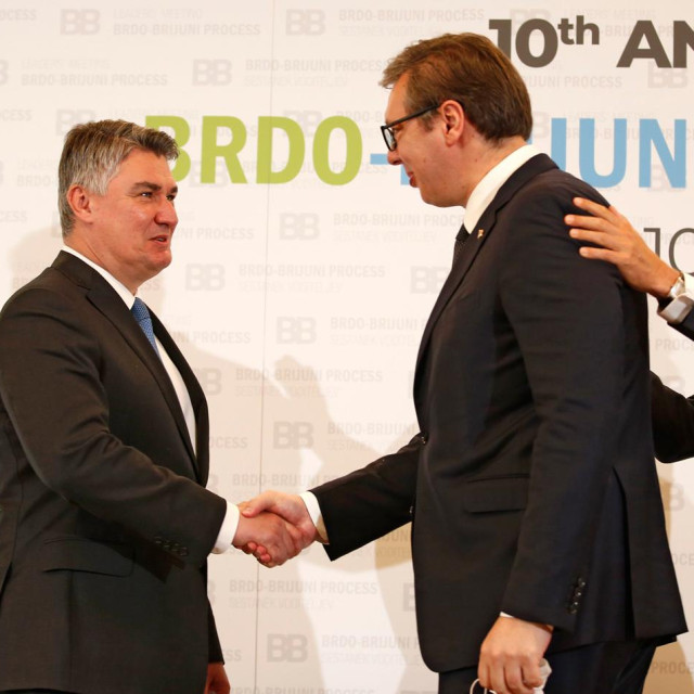 Zoran Milanović i Aleksandar Vučić na prijašnjem summitu Brdo-Brijuni