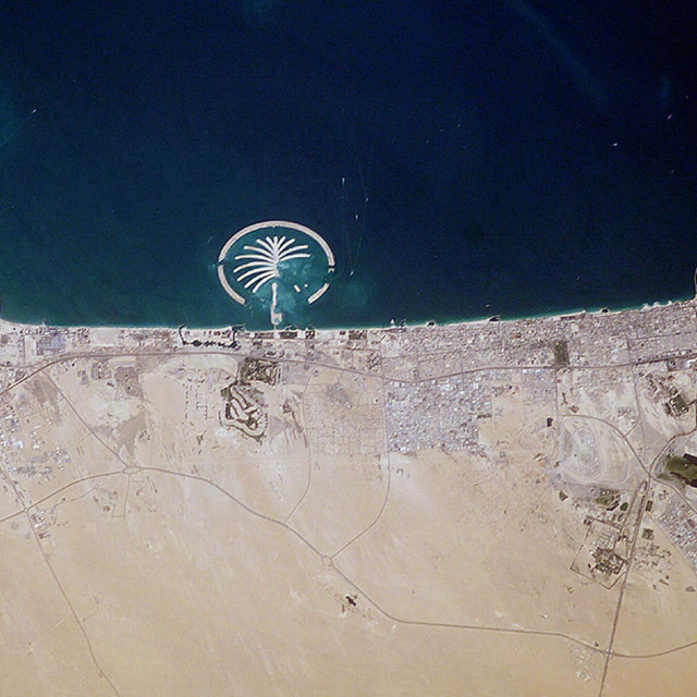 Dubai, pogled iz satelita