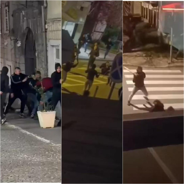 Sukob huligana u Sinju