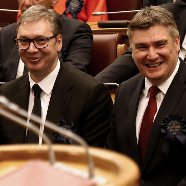 Aleksandar Vučić i Zoran Milanović