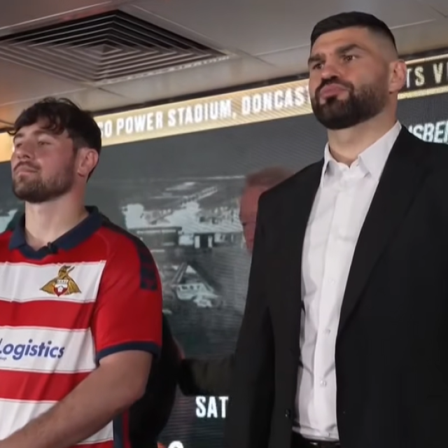 Dave Allen (lijevo) i Filip Hrgović (desno)
