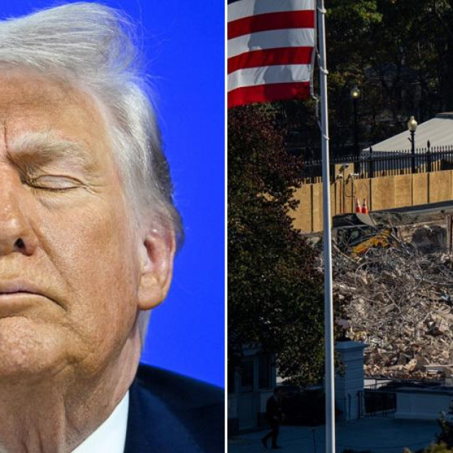 Donald Trump; srušeno istočno krilo Bijele kuće