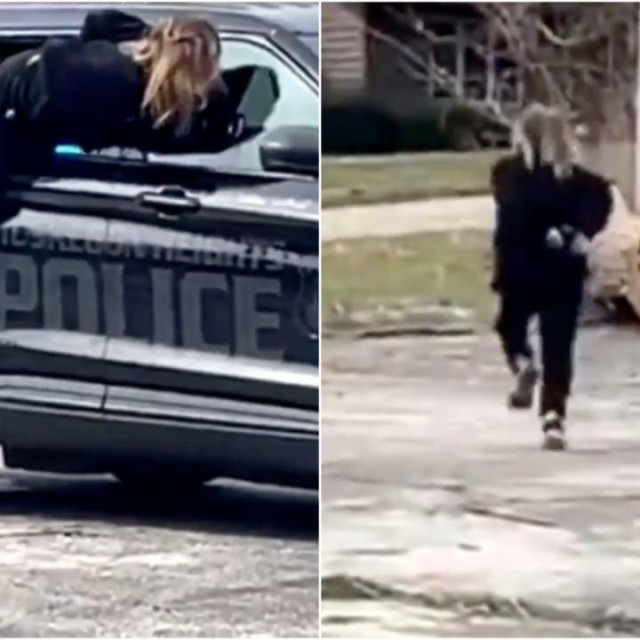 Bijeg nepoznate žene od policije u Michiganu