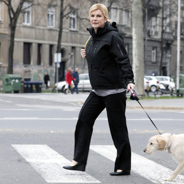 Kolinda Grabar Kitarović i pas Kika