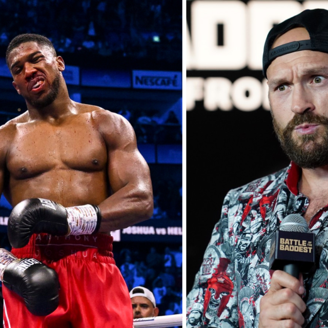 Anthony Joshua (lijevo) i Tyson Fury (desno)