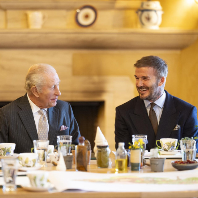 Beckham je u Highgrove stigao na kraljev poziv