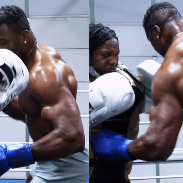 Francis Ngannou na treningu