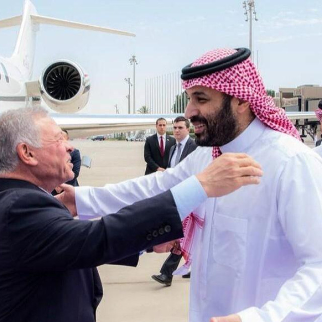 Mohammed bin Salman, krunski princ Saudijske Arabije i kralj Abdullah II od Jordana u Saudijskoj Arabiji