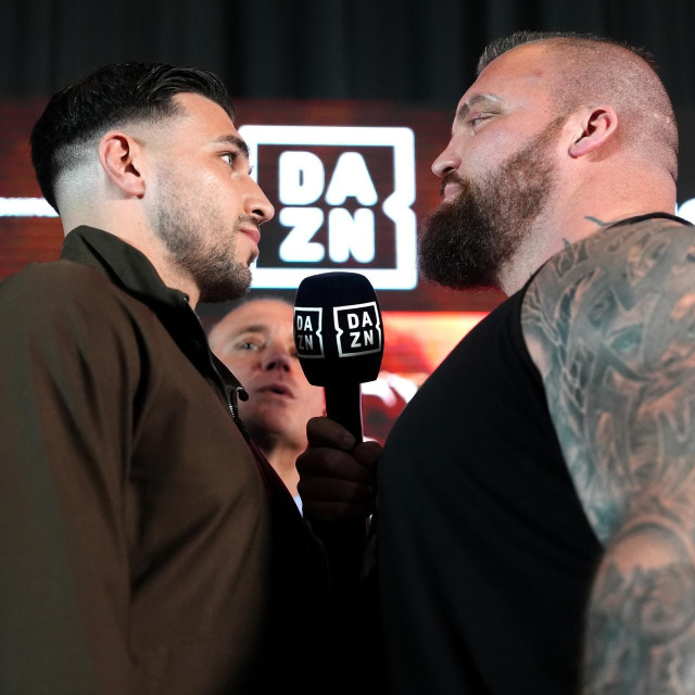Tommy Fury i Eddie Hall 