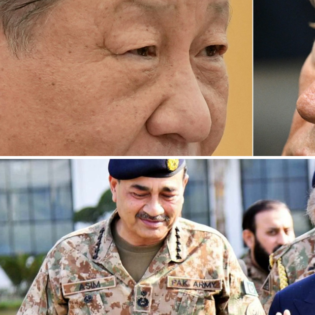 Xi Jinping, Donald Trump i Shehbaz Sharif (dolje desno)