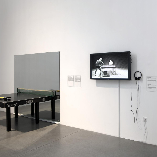 Ivan Ladislav Galeta, Mirrored Ping Pong, 1978. instalacija, MSU