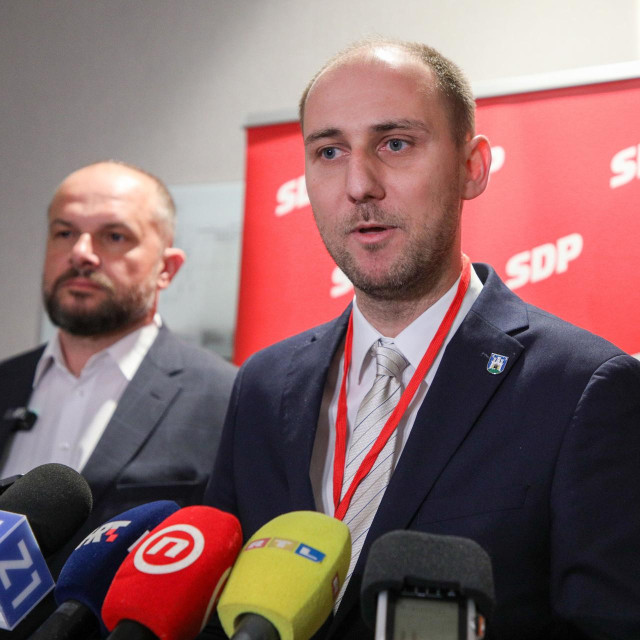 Matej Mišić na izbornoj konvenciji SDP-a Grada Zagreba.