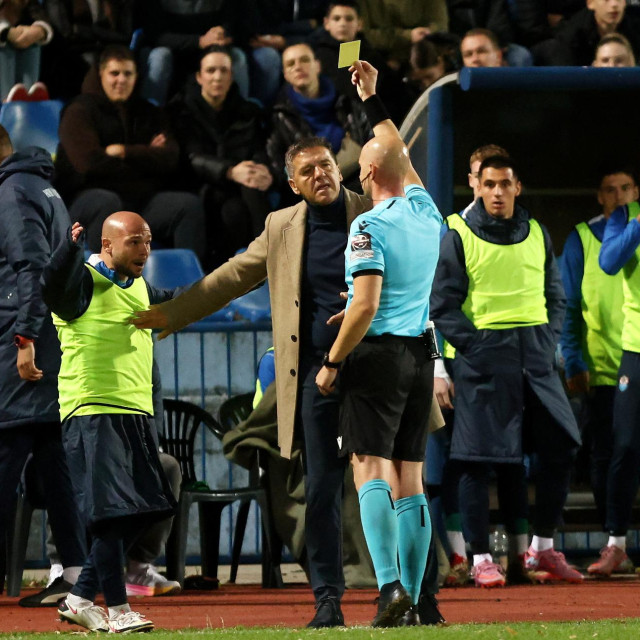 Silvijo Čabraja tijekom utakmice 11. kola u kojoj je s Vukovarom 1991 pobijedio Dinamo