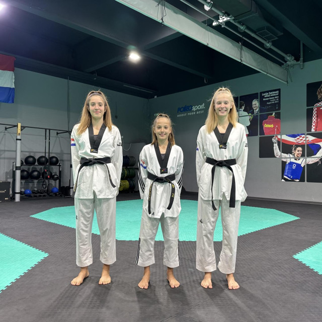Marija, Petra i Klara Uglešić (s lijeva) - tri trofejne sestre iz splitskog Marjana