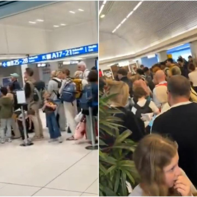 Redovi na aerodromu u Milanu