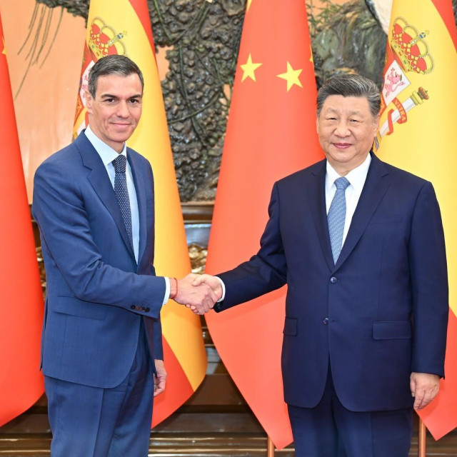 Pedro Sanchez i Xi Jinping