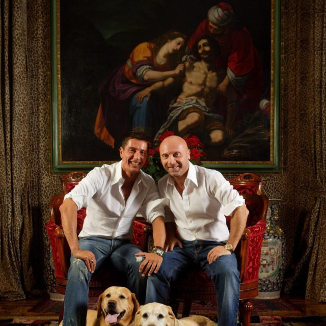 Modni dvojac dok je još zajeno živio u njihovom milanskom domu 