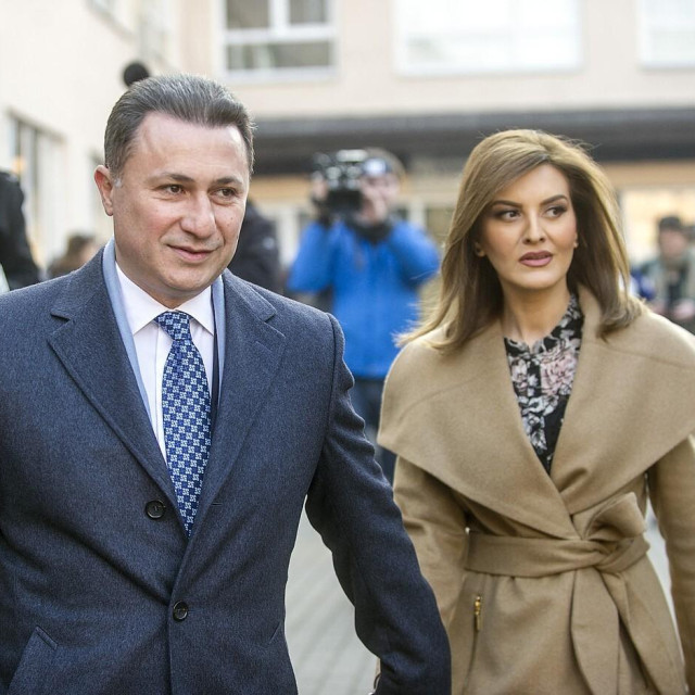 Nikola Gruevski sa suprugom Borkicom