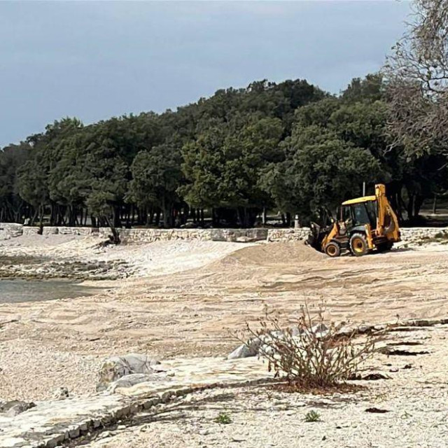 Radovi na rovinjskoj plaži