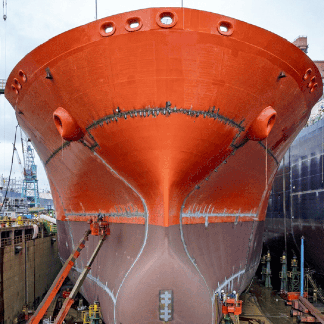 Prizor iz brodogradilišta Hyundai Heavy Industries u Ulsanu, Južna Koreja