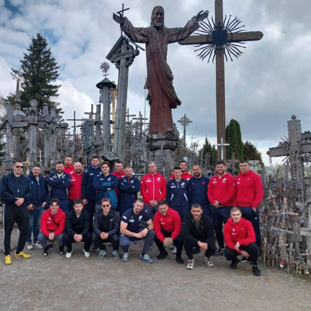 Hrvatska ragbijaška reprezentacija na Brdu križeva
