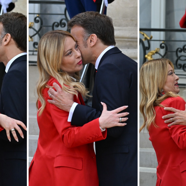 Giorgia Meloni i Emmanuel Macron