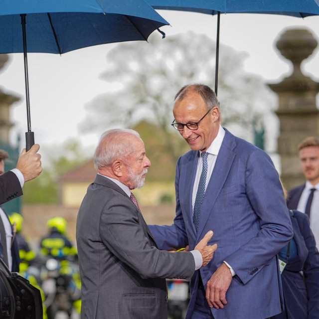 Luiz Inácio Lula da Silva i Friedrich Merz 